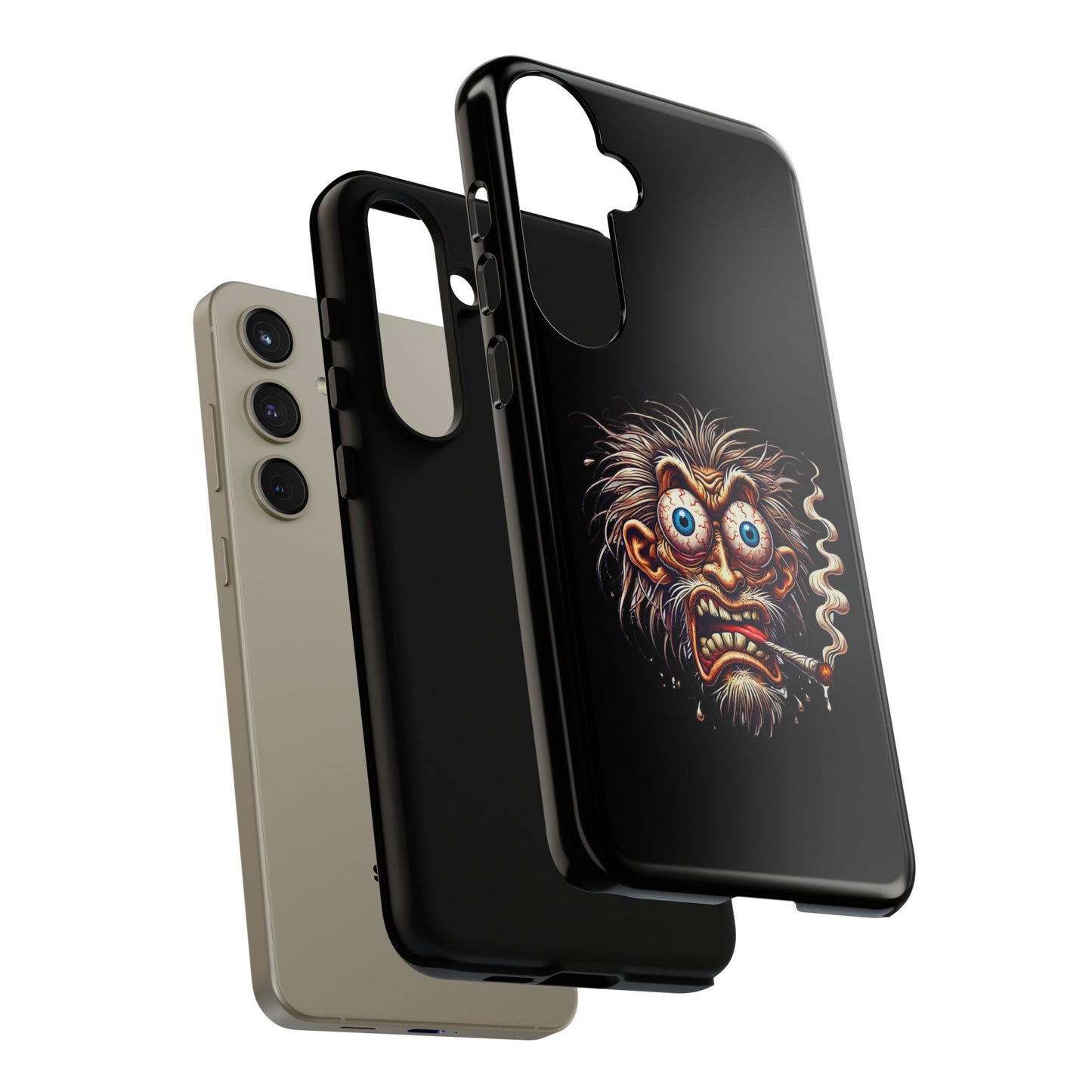 Phone Case — Wild Cartoon Monster Smoking Design