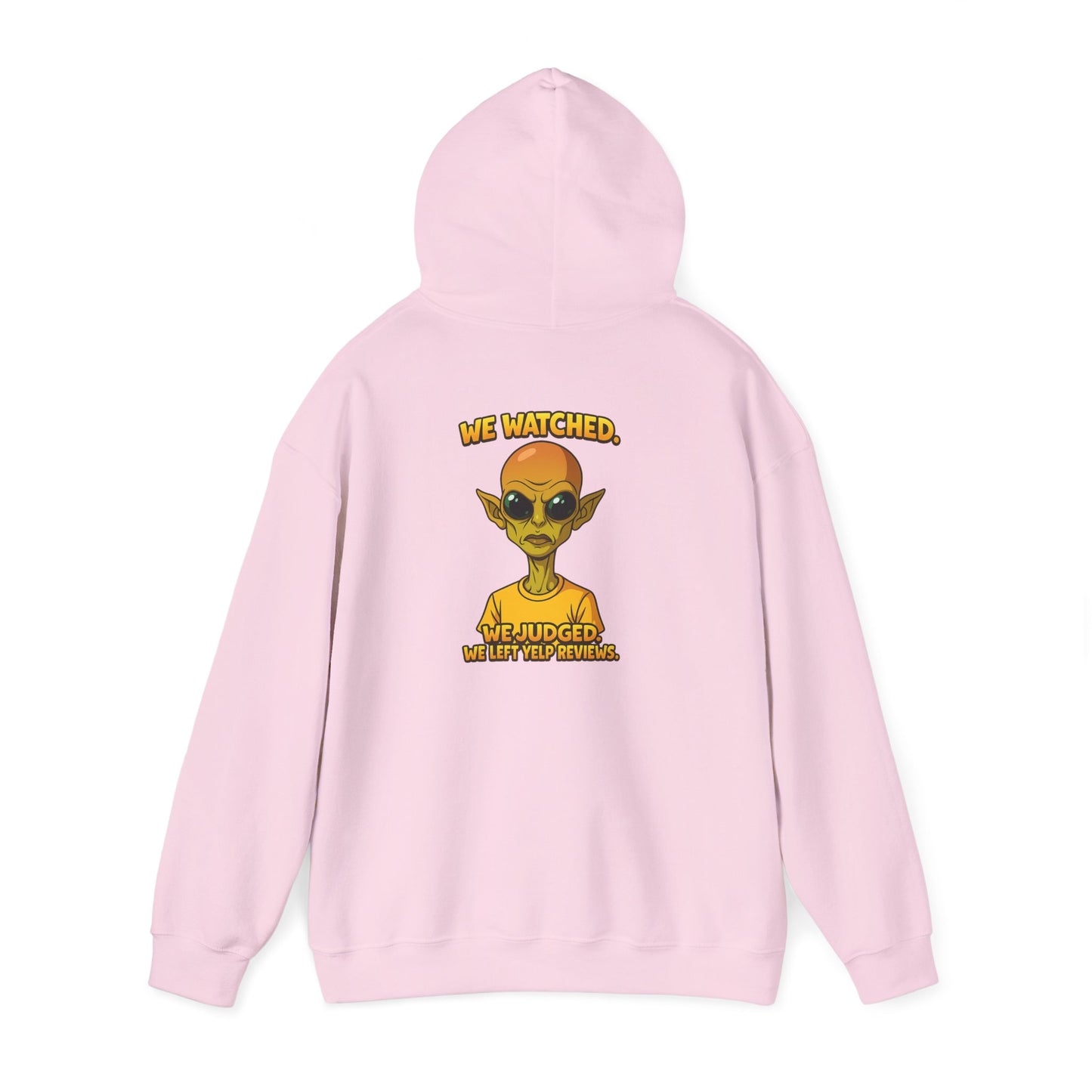 Alien Graphic Hoodie - "We Judged, We’ve Deported" Satirical UFO Sweatshirt
