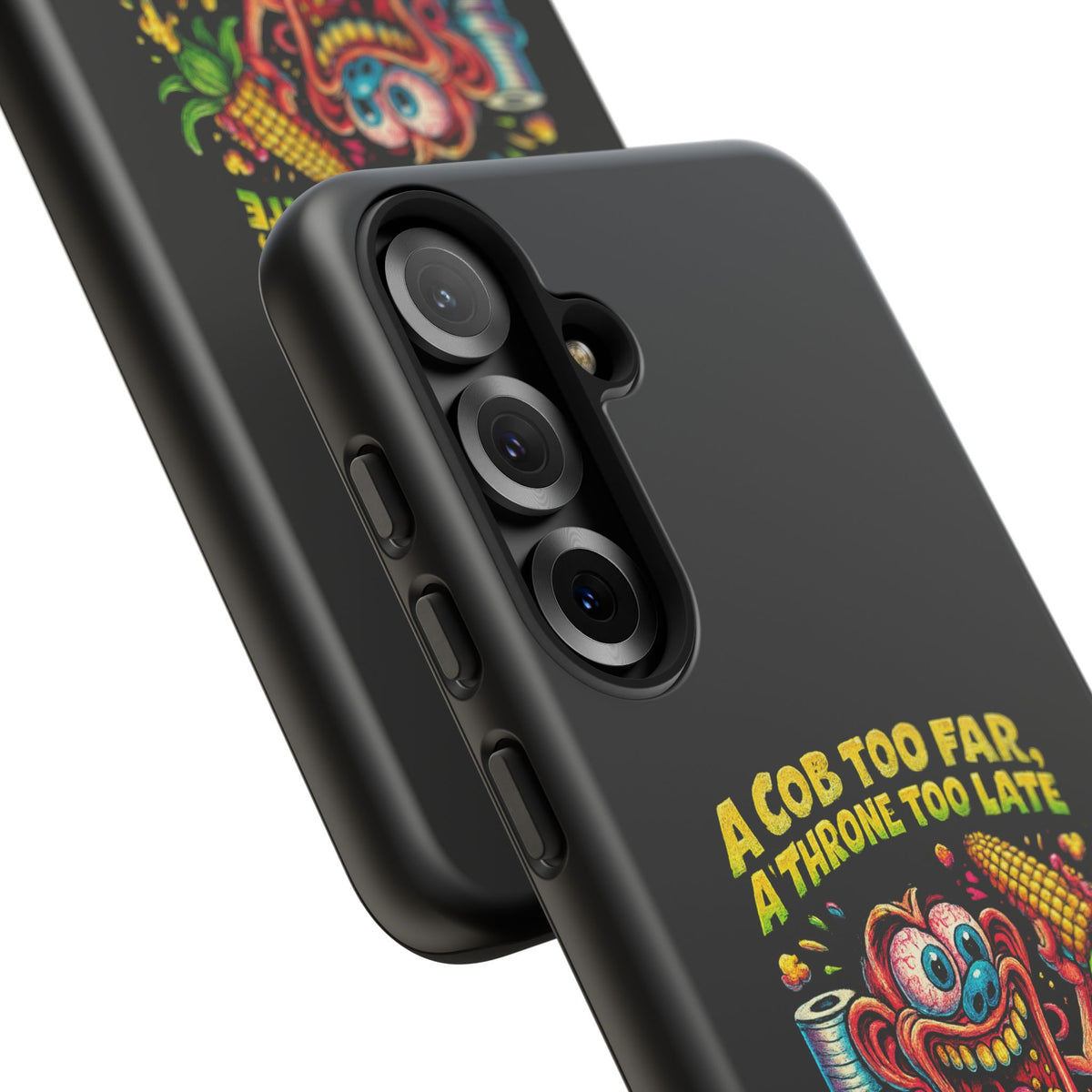 Phone Case — "A Cob Too Far" Popcorn Horror Design