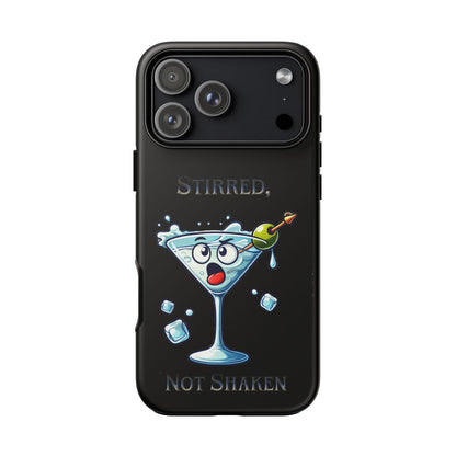 Stirred Not Shaken Phone Case — Funny Martini Cocktail Design