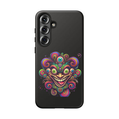 Psychedelic Jester Phone Case — Colorful Creepy Clown Tough Case