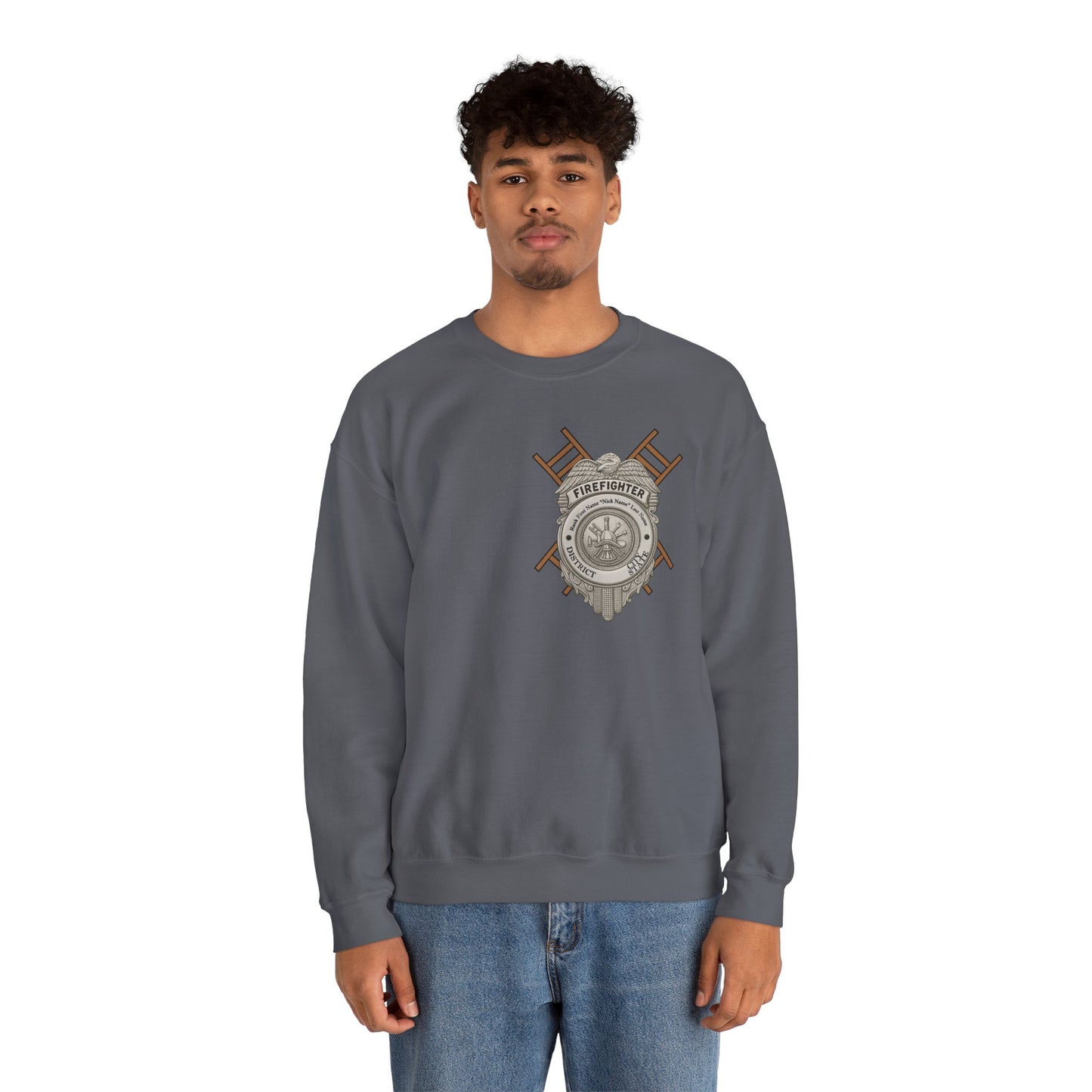 Courage Under Fire Strength in the Smoke Crewneck Sweatshirt