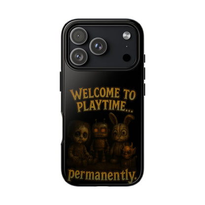 Phone Case — "Welcome to Playtime... Permanently." Horror Game Character Protective Case