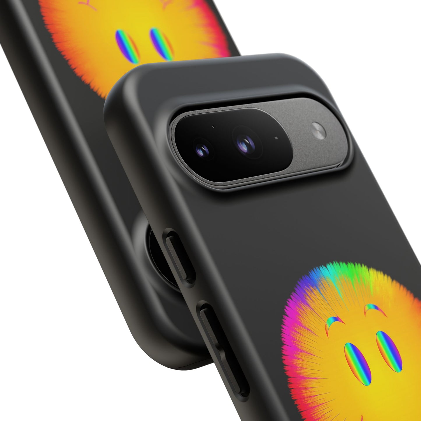 Phone Case — 'Dead Inside, But the Visuals Are Amazing' Rainbow Smiley