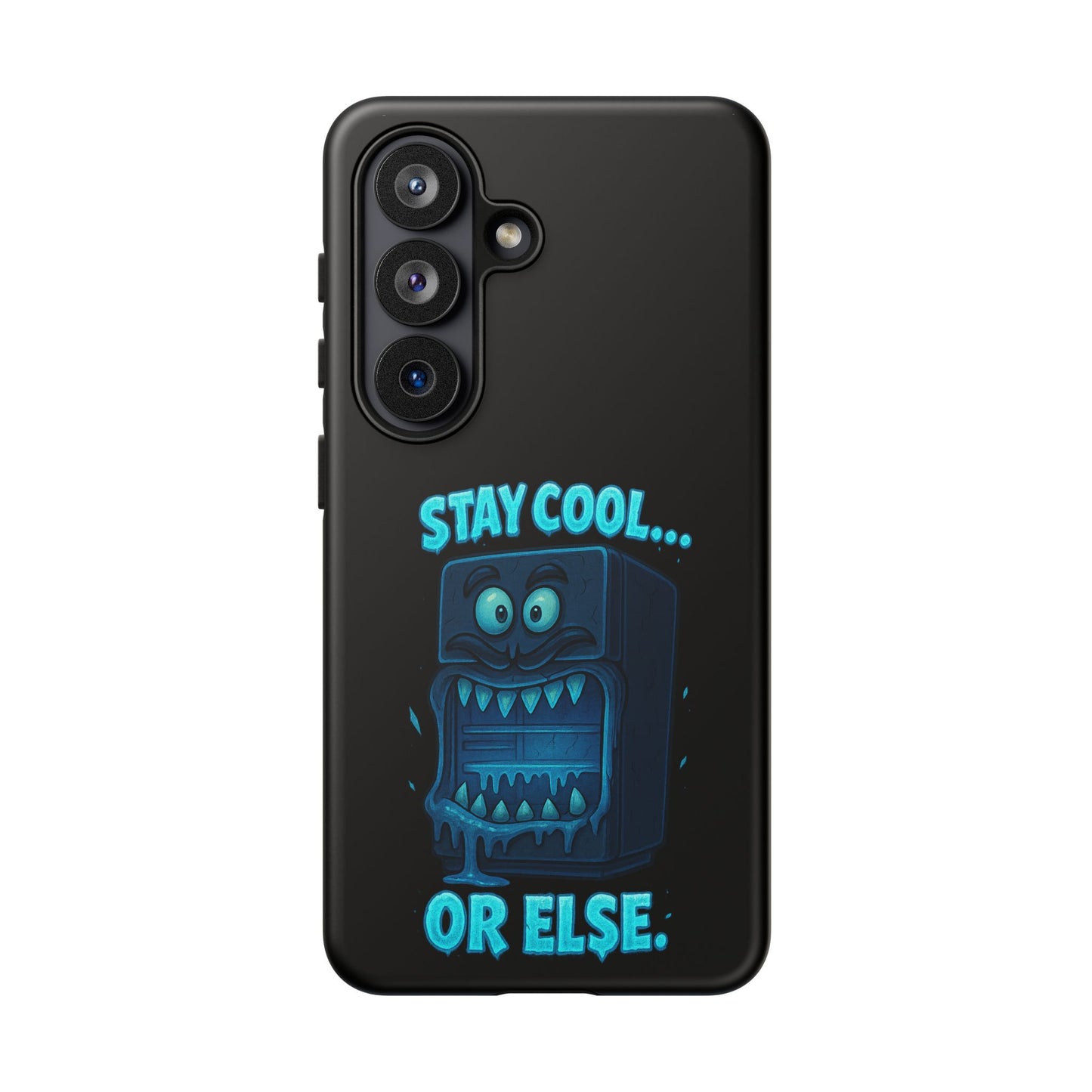 Stay Cool... Or Else. Phone Case — Neon Monster Protective iPhone Cover