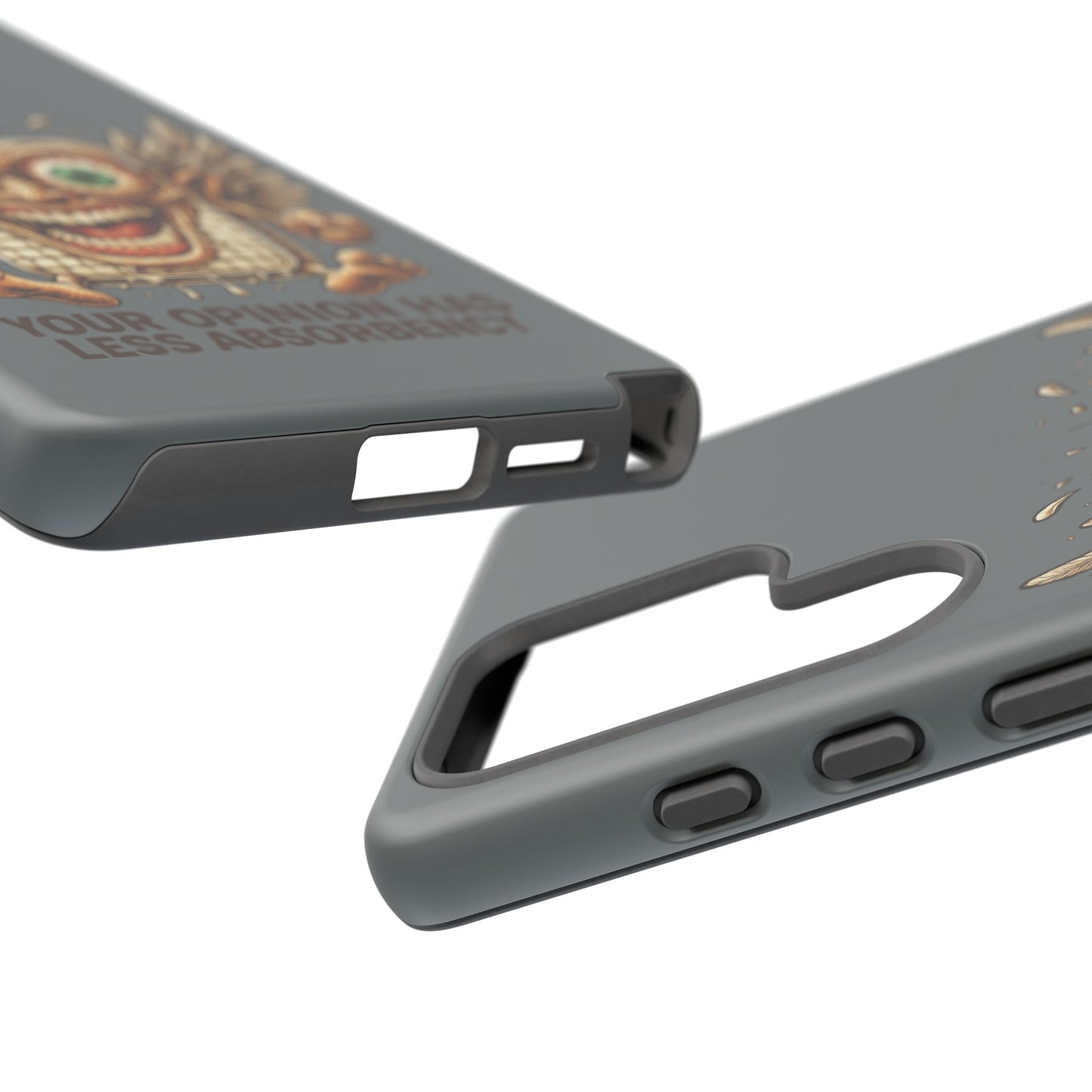 Phone Case — Funny Vintage Winged Toaster Design (“Your Opinion Has Less Absorbency”)