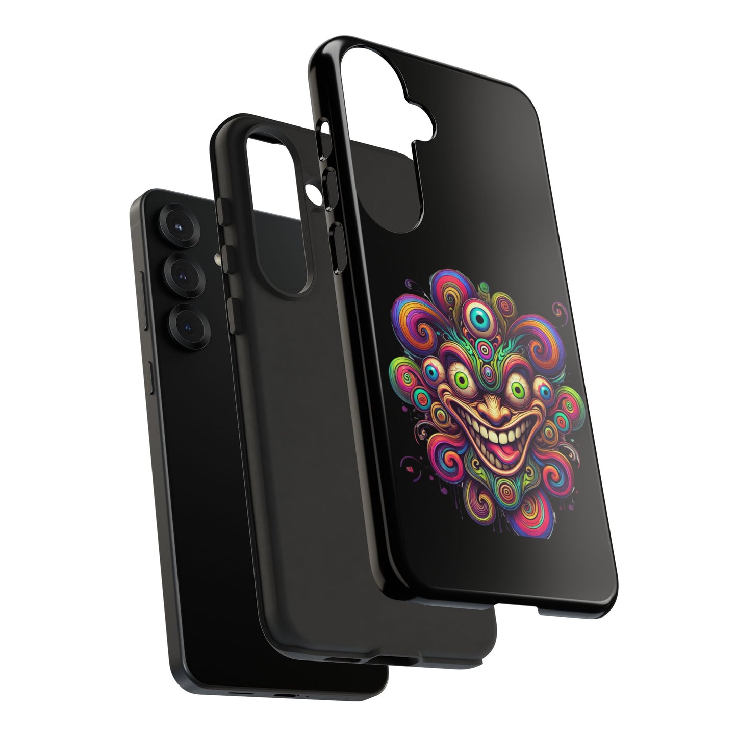 Psychedelic Jester Phone Case — Colorful Creepy Clown Tough Case