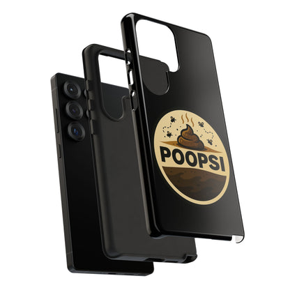 Phone Case — 'POOPSI' Funny Poop Logo Protective Cover
