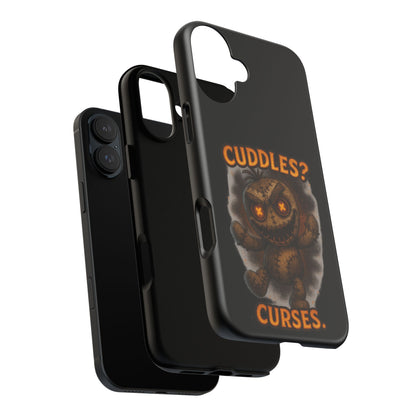 Phone Case — 'Cuddles? Curses.' Voodoo Doll Gothic Protective Case
