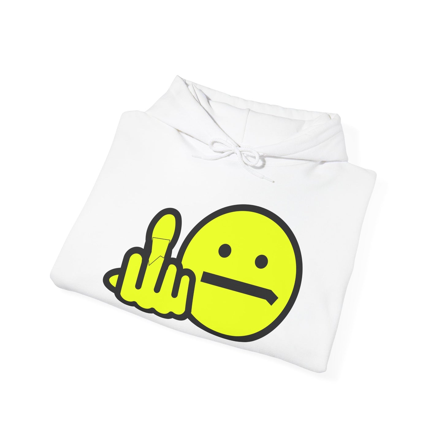 Middle Finger Smiley Hoodie – Zero F*cks Given