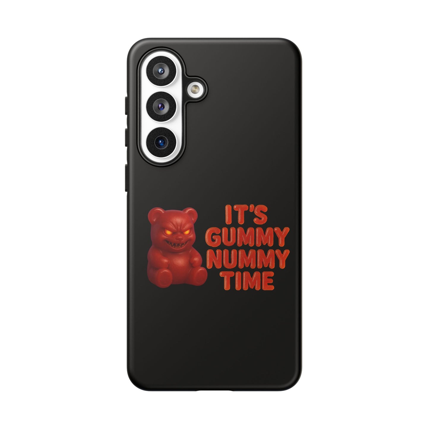 Phone Case — "It's Gummy Nummy Time" Red Gummy Bear Protective Case