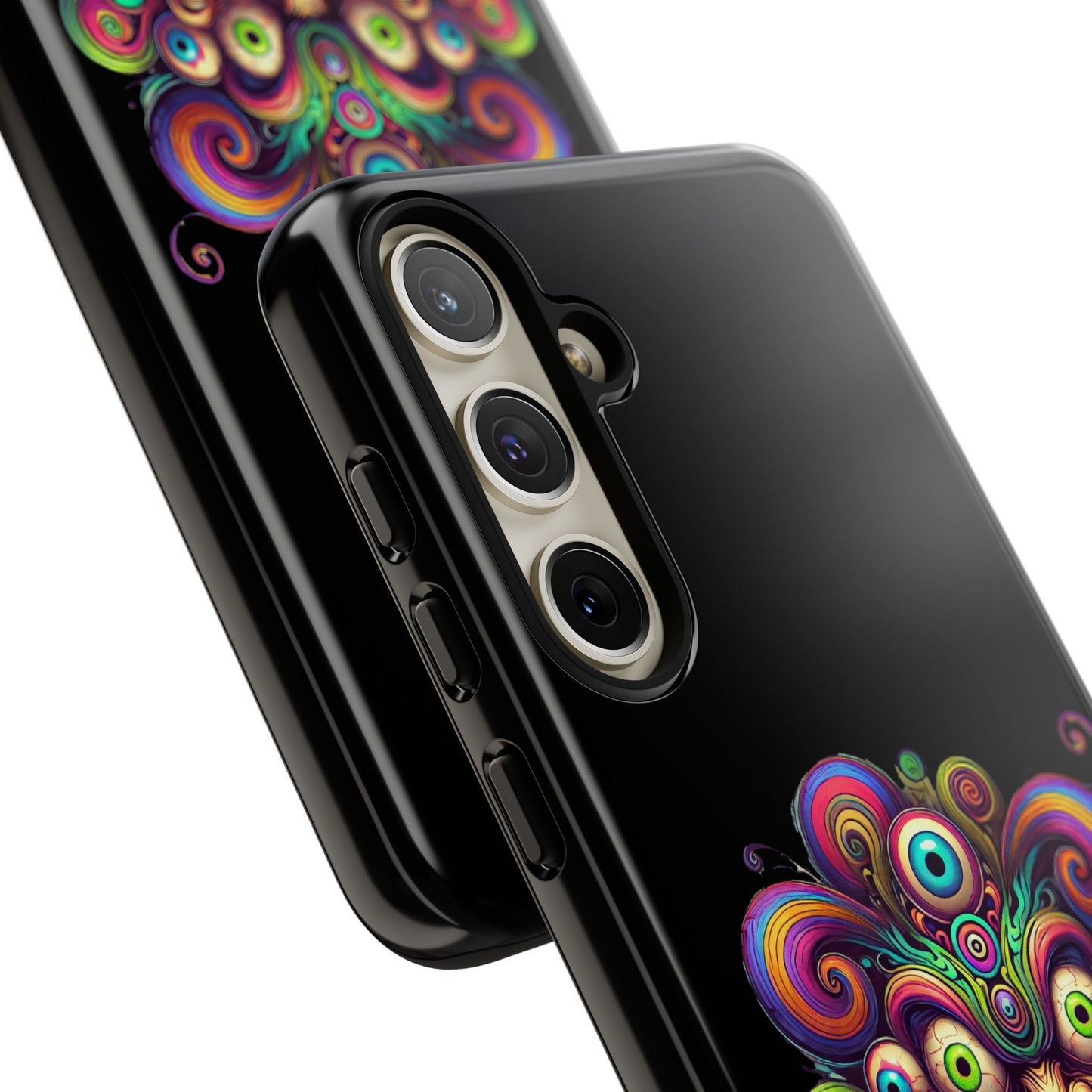 Psychedelic Jester Phone Case — Colorful Creepy Clown Tough Case