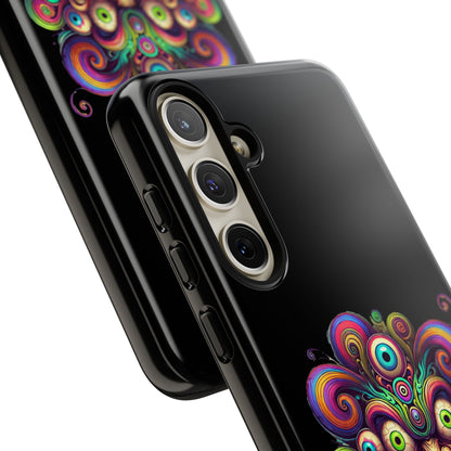 Psychedelic Jester Phone Case — Colorful Creepy Clown Tough Case