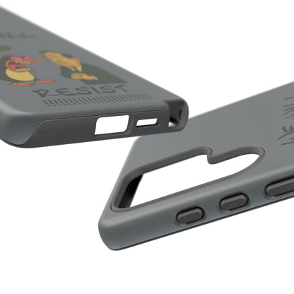 Phone Case - "We Will Resist" Cartoon Protest Design