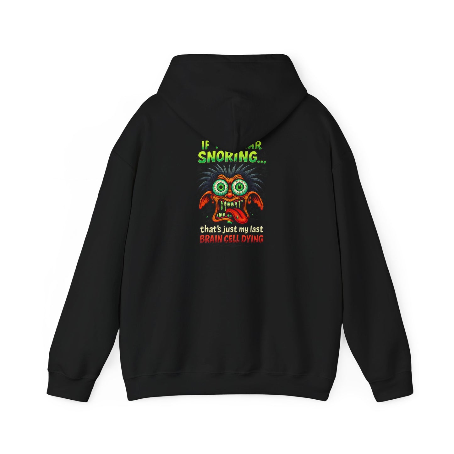 Funny Snoring Monster Hoodie – 'I'm Snoring' Graphic Back Pullover