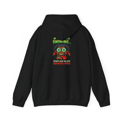 Funny Snoring Monster Hoodie – 'I'm Snoring' Graphic Back Pullover