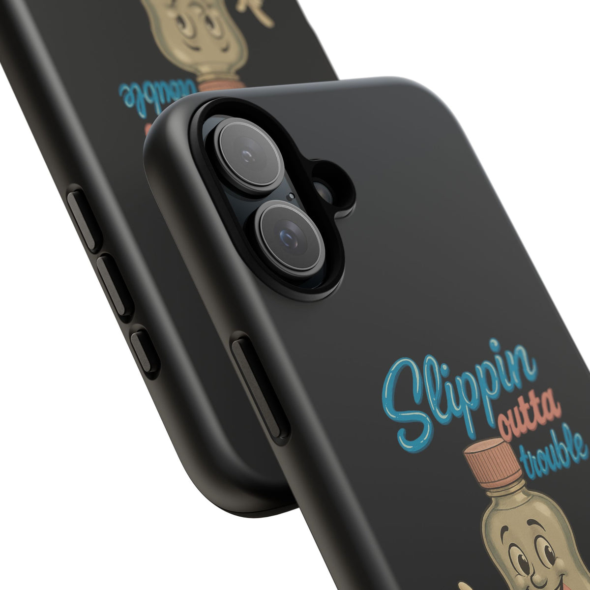 Phone Case — Retro 'Slippin Outta Trouble' Baby Bottle Design