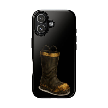 Vintage Fire Boot Phone Case — Rugged Protective iPhone Cover