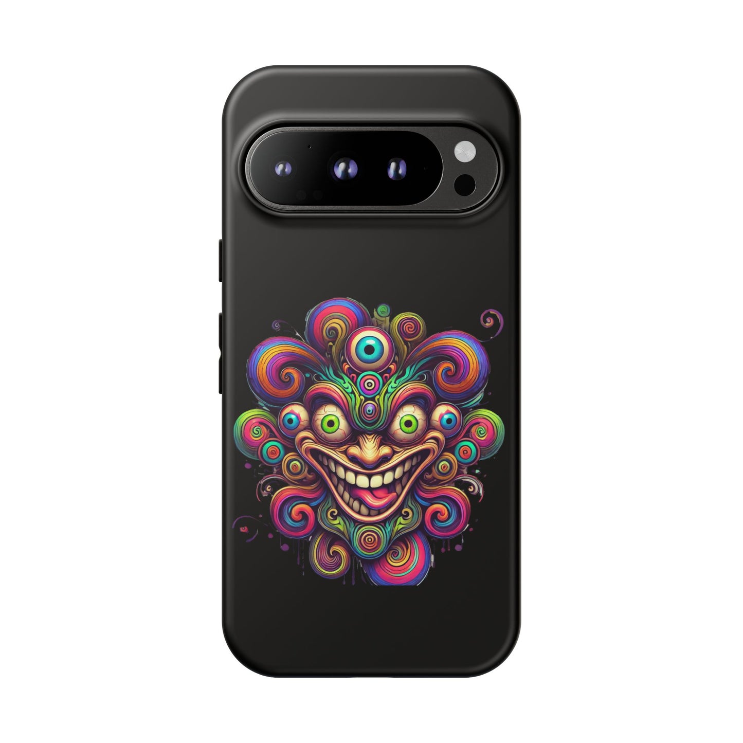 Psychedelic Jester Phone Case — Colorful Creepy Clown Tough Case