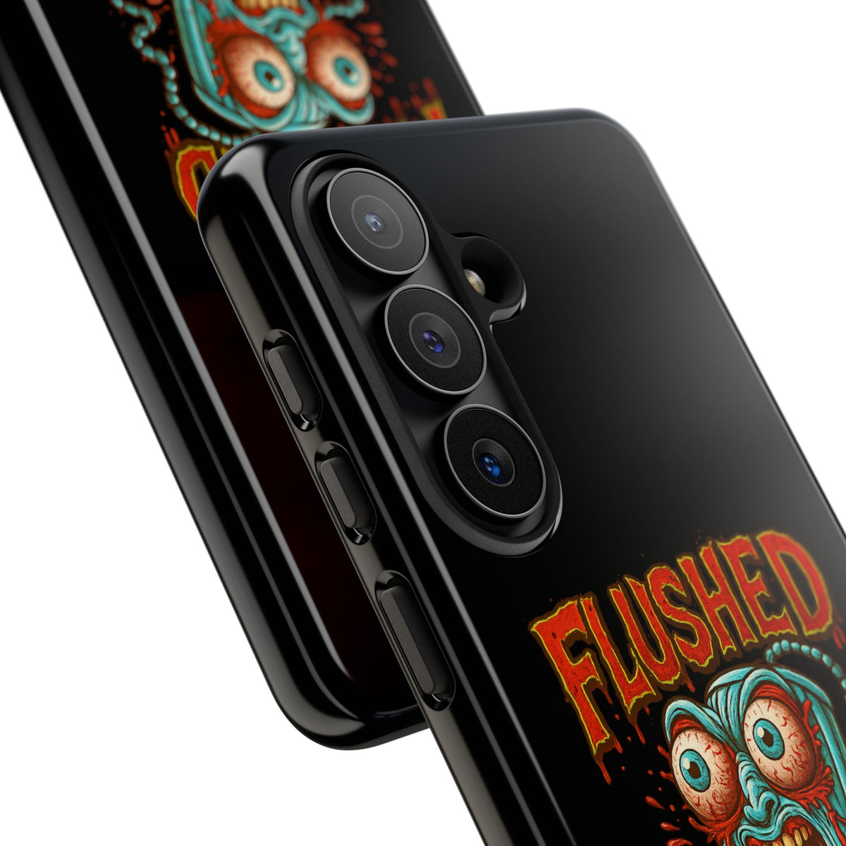 Phone Case — "Flushed But Not Forgotten" Horror Graphic iPhone Cover