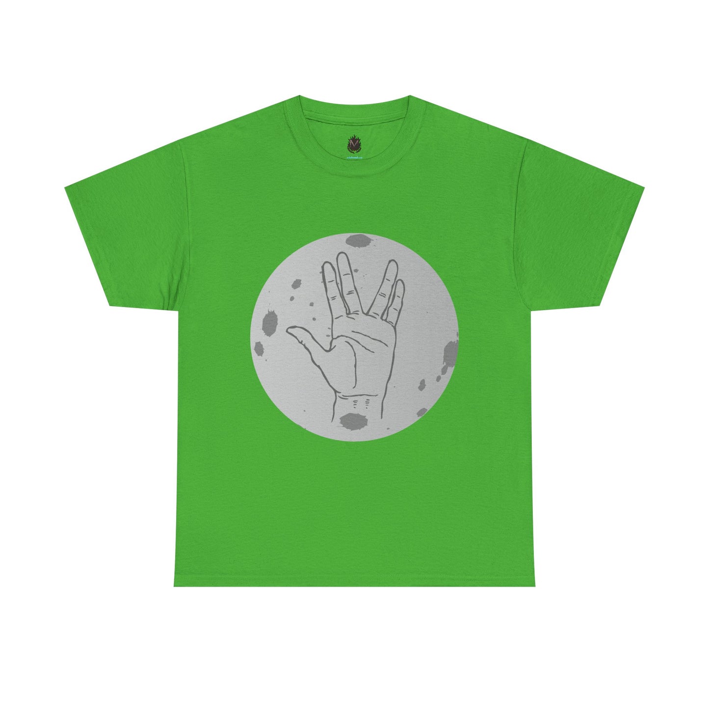 Vulcan Salute Moon Tee | Science Fiction Hand Graphic Tee