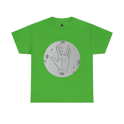 Vulcan Salute Moon Tee | Science Fiction Hand Graphic Tee