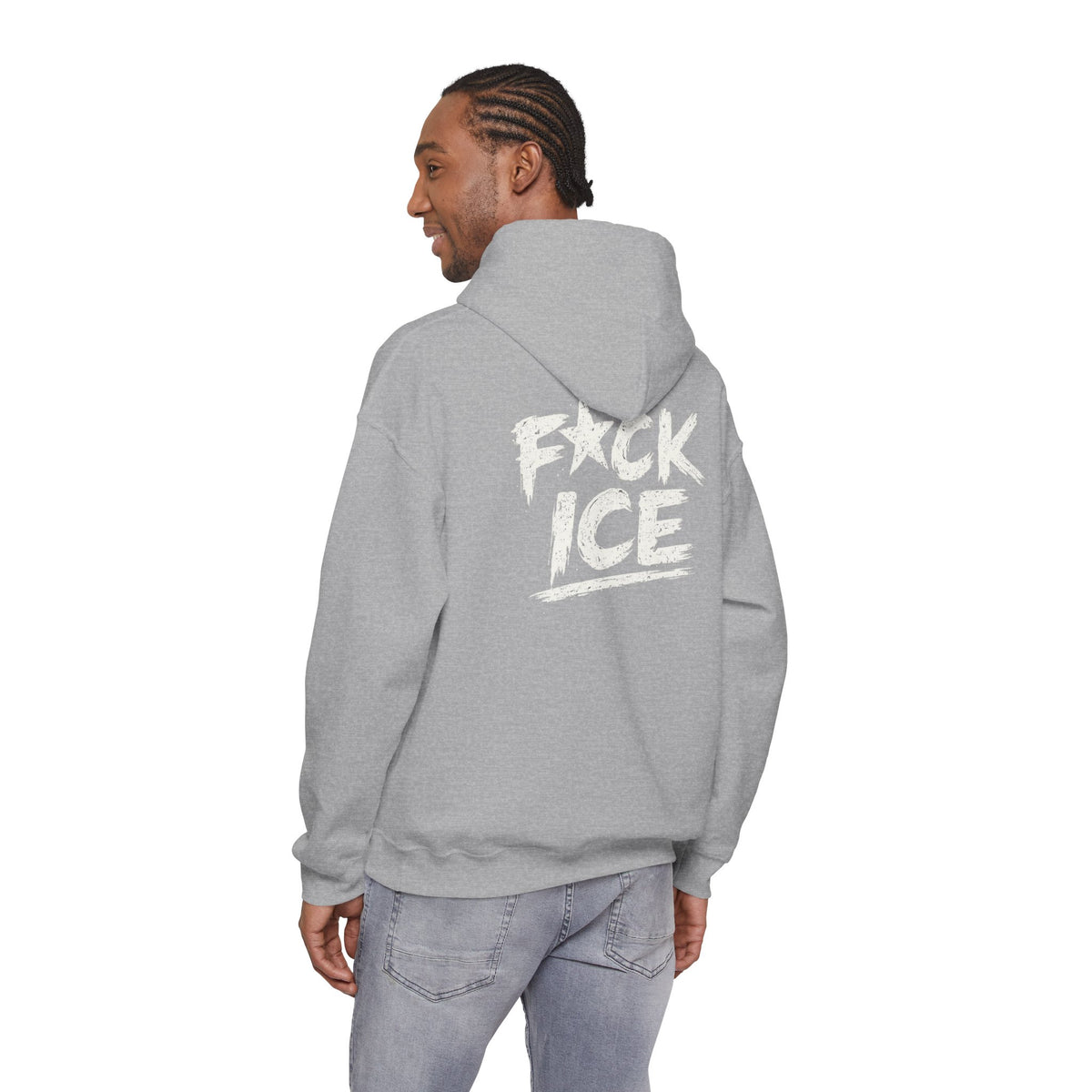 Hoodie — “F*ck Ice” Bold Graphic Back Print Hoodie