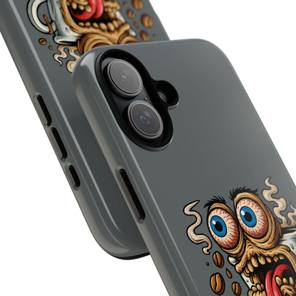 Phone Case — "This Isn't a Cup, It's a Cry for Help" Coffee Monster Design