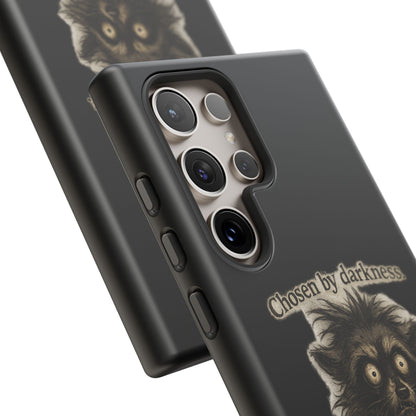 Phone Case - "Chosen by Darkness (Or Maybe Just Rabies)" Cute Creepy Retro Creature Protective Case