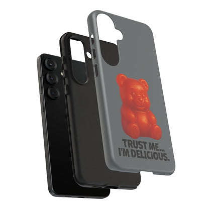 Phone Case — Red Gummy Bear 'Trust Me... I'm Delicious' Protective Case