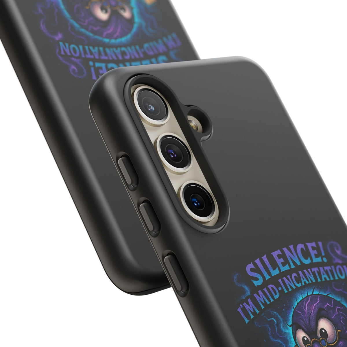 Phone Case — "Silence! I'm Mid-Incantation" Cute Angry Spider Magic Design