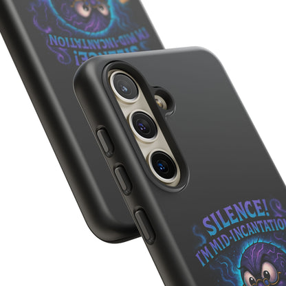 Phone Case — "Silence! I'm Mid-Incantation" Cute Angry Spider Magic Design