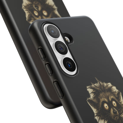 Phone Case — "Chosen by Darkness (Or Maybe Just Rabies)" Cute Creepy Lemur Design