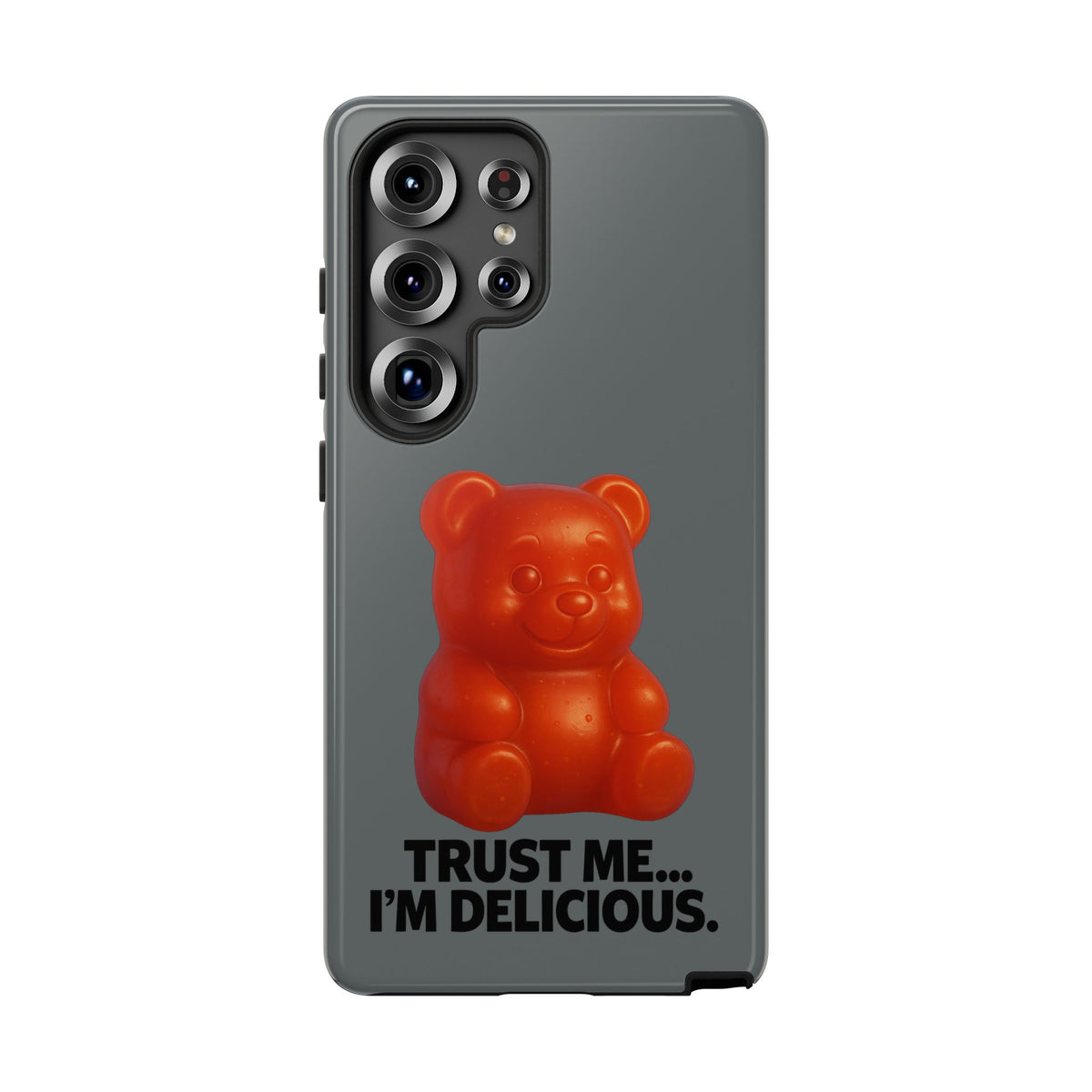 Phone Case — Red Gummy Bear 'Trust Me... I'm Delicious' Protective Case