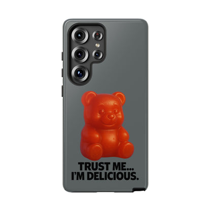 Phone Case — Red Gummy Bear 'Trust Me... I'm Delicious' Protective Case