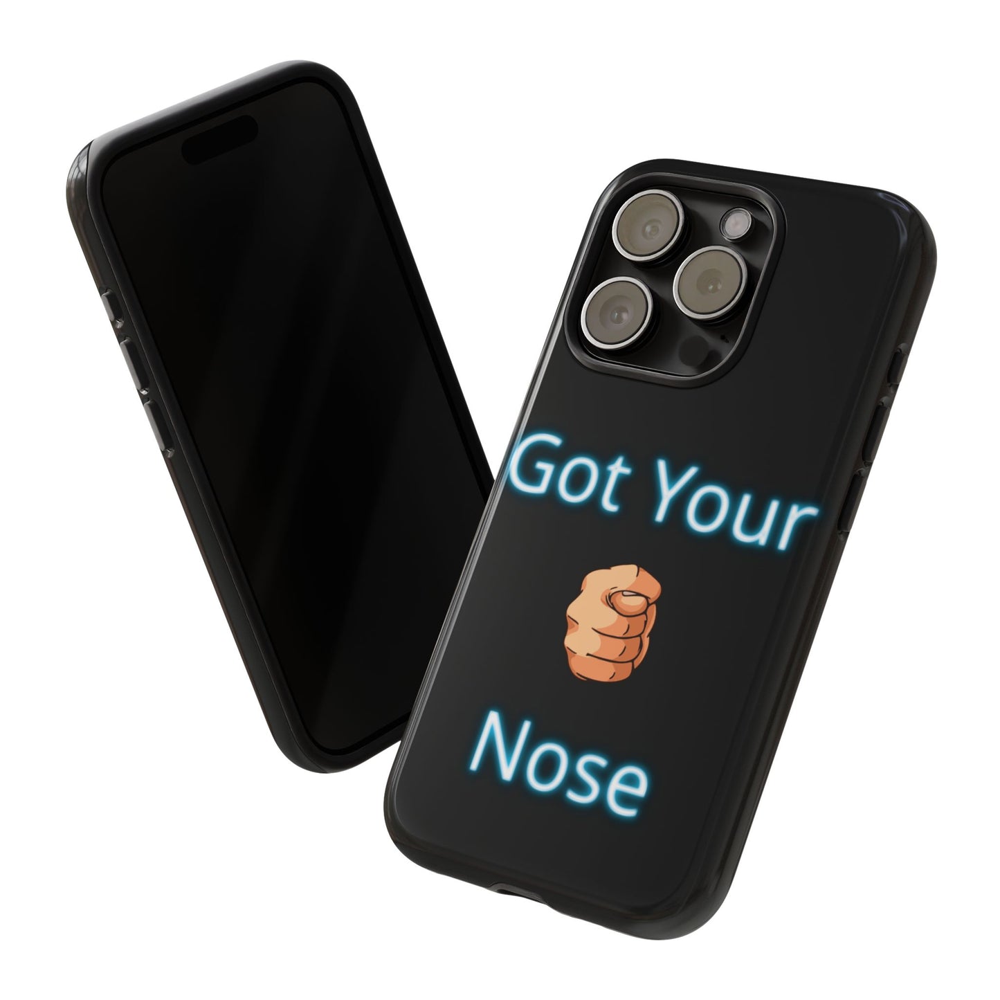 Got Your Nose Phone Case — Funny Neon Fist Design
