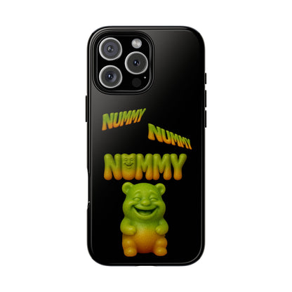 Nummy Gummy Phone Case — Cute Retro Green Gummy Bear Protective Case