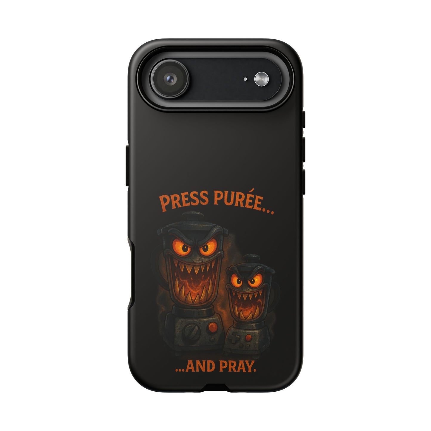Phone Case - 'Press Purée...and Pray' Halloween Horror Protective Cover