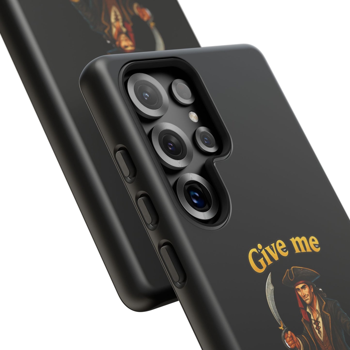 Phone Case — 'Give Me Booty' Pirate Graphic Protective Case