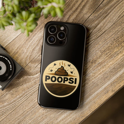 Phone Case — 'POOPSI' Funny Poop Logo Protective Cover