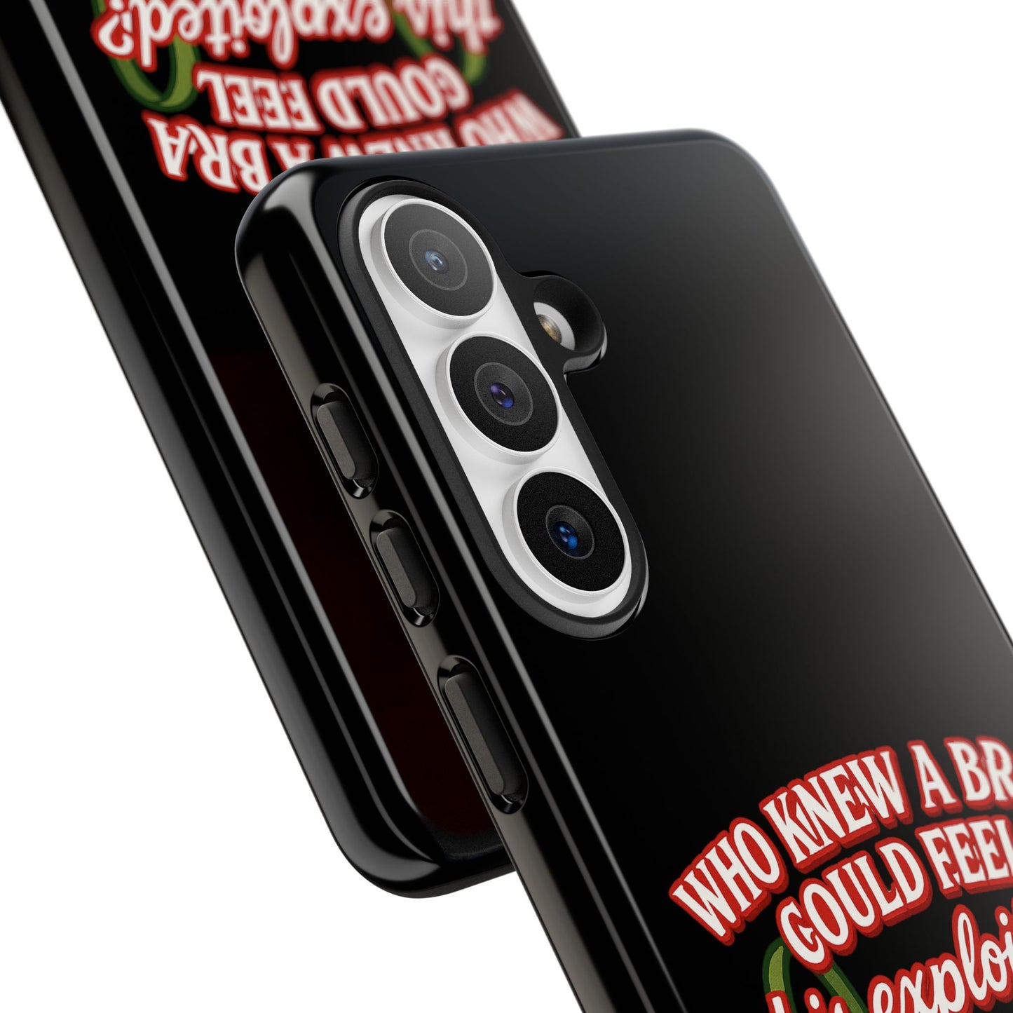 Phone Case — “Who Knew a Bra Could Feel This Exploited?” Graphic Protective Case