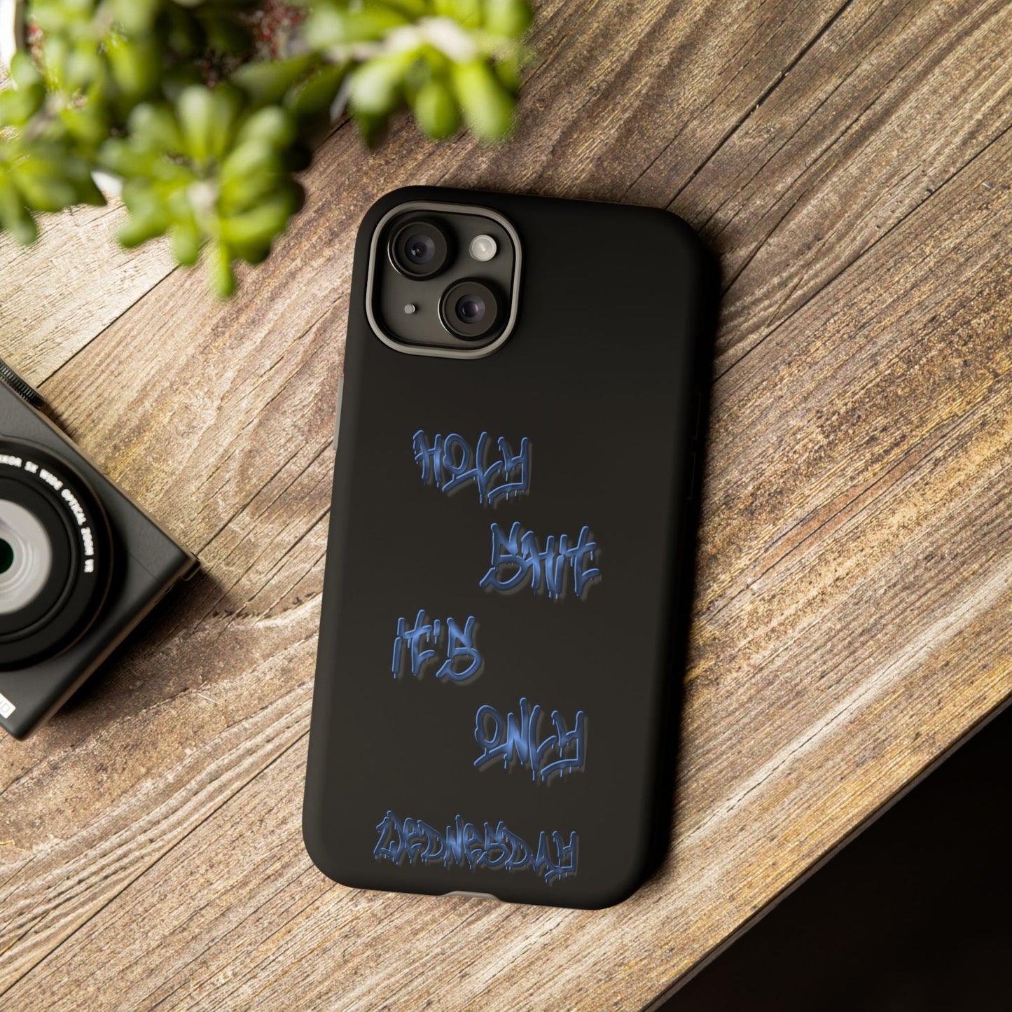 Phone Case — Blue Neon Graffiti "Tough Cases" Protective Cover