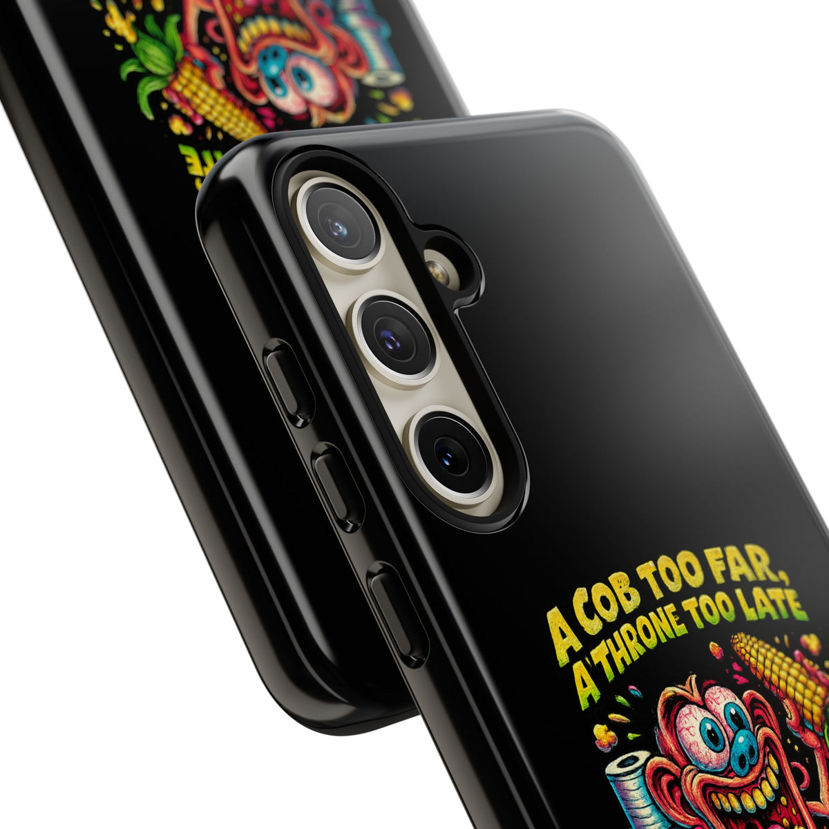 Phone Case — "A Cob Too Far" Popcorn Horror Design