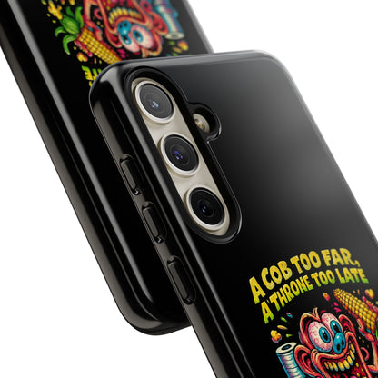 Phone Case — "A Cob Too Far" Popcorn Horror Design