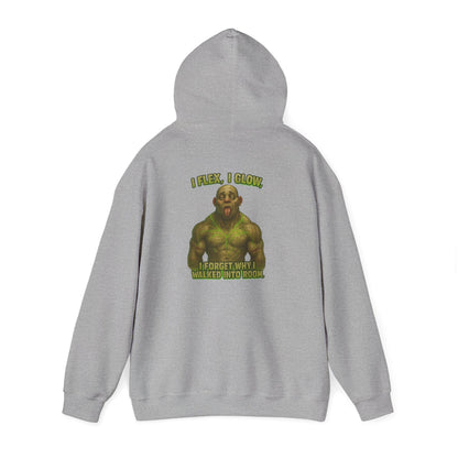 Hulk Gym Hoodie — I Flex Funny Muscle Meme Hoodie