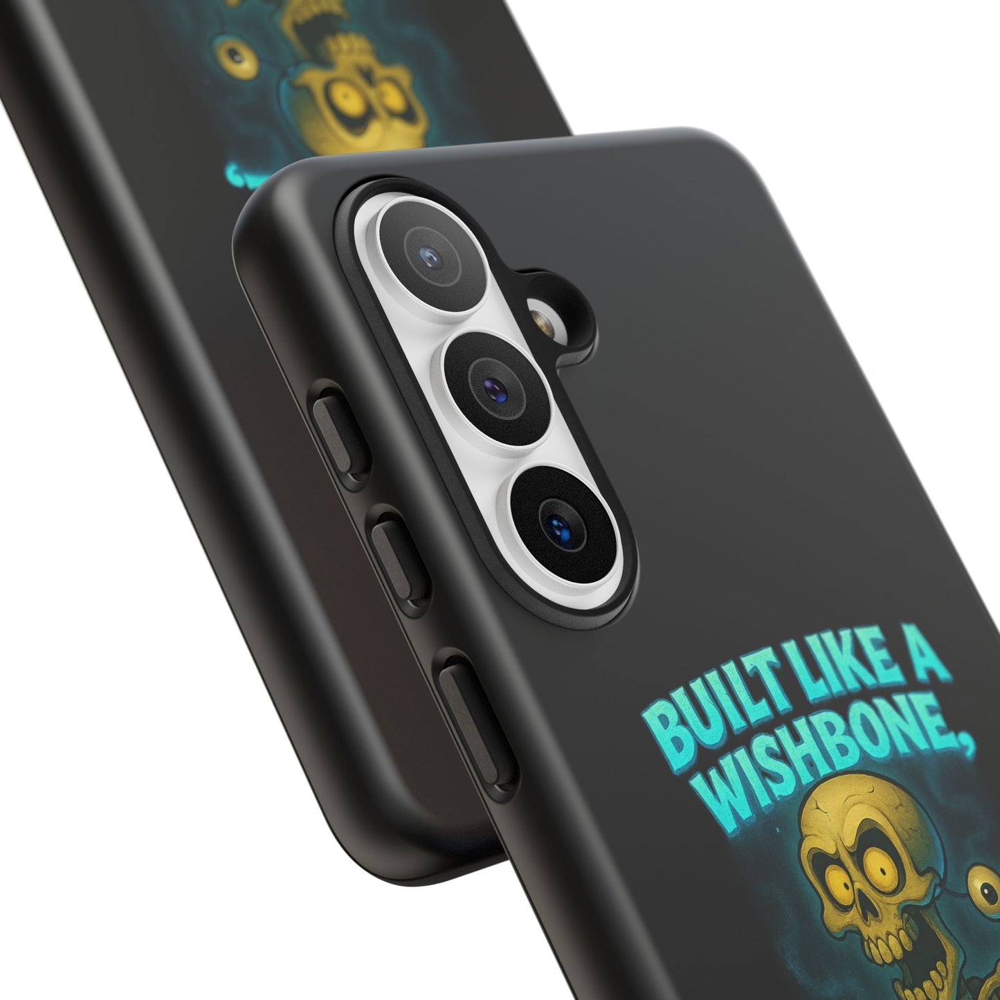 Phone Case — "Built Like a Wishbone, Vibes Like a Crypt Keeper" Skeleton Tough Case