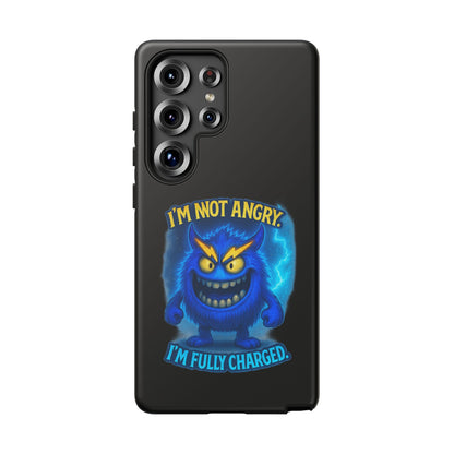 Phone Case - "I'm Not Angry, I'm Fully Charged" Electric Monster Protective Cover
