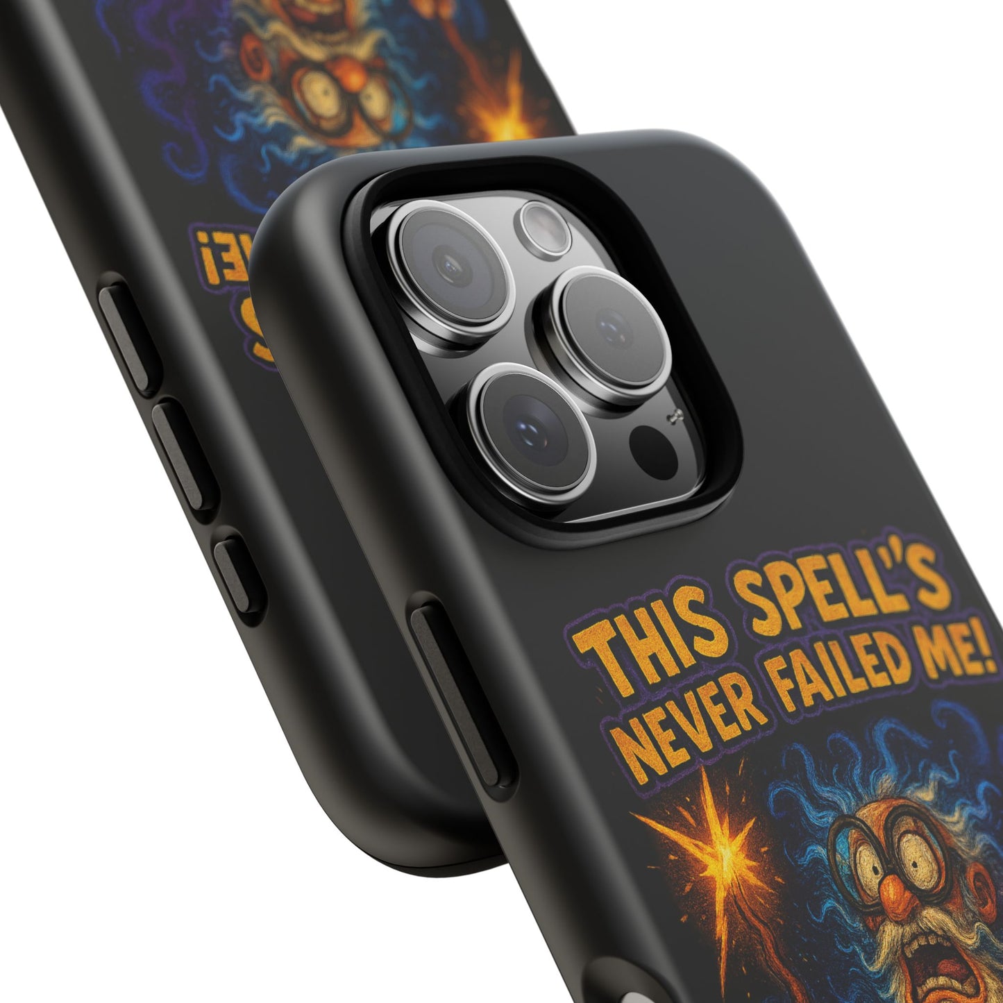 Wizard Phone Case — "This Spell's Never Failed Me!" Funny Magic Protective iPhone Cover