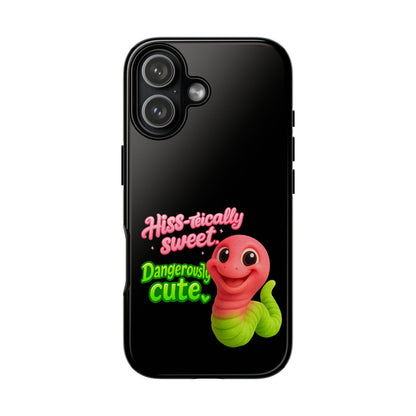 Phone Case — "Hiss-tically Sweet, Dangerously Cute" Worm Design