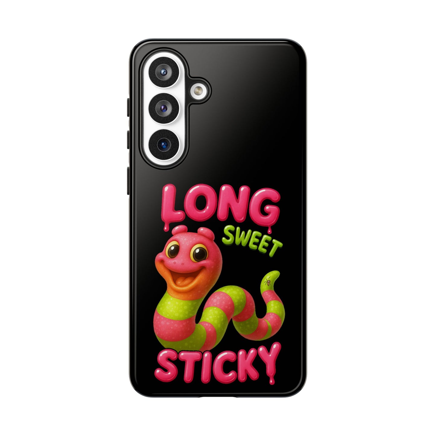 Phone Case — "Long Sweet Sticky" Cute Candy Snake Protective Case